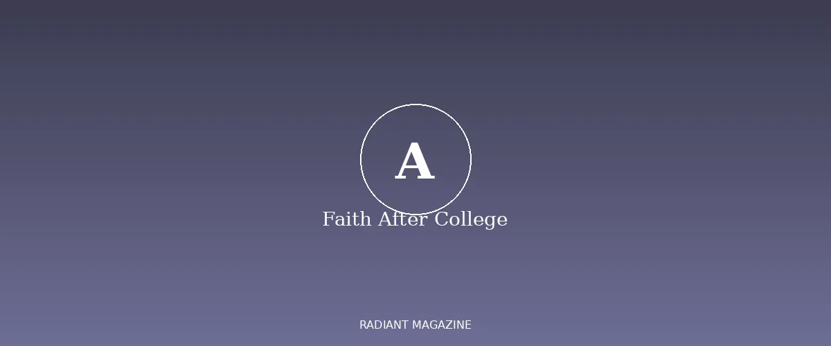 Faith after college illustration